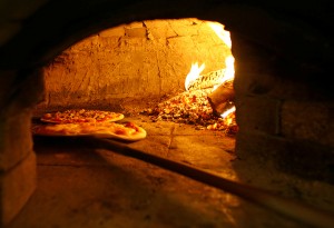Pizza Margherita in Brick Oven